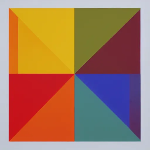 Image similar to an abstract picture a 64 coloured squares arranged in a 8x8 grid, ellsworth kelly, artstation