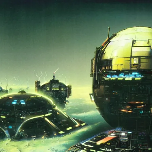 Image similar to tech shaman, chris foss, john harris, beeple, wayne barlowe