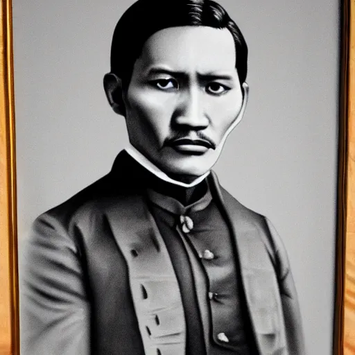 Image similar to portrait of jose rizal if he were alive in 2 0 2 0, hyperrealistic photography