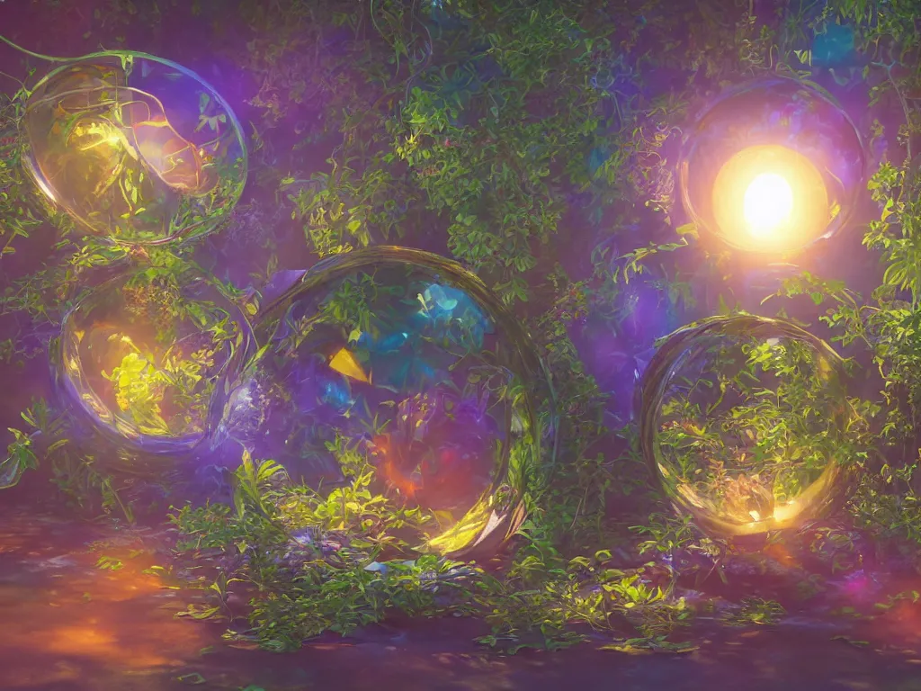 Image similar to the orb of time, sunlight study, art nouveau, by rachel ruysch and ( ( ( ( lisa frank ) ) ) ), 8 k, sharp focus, octane render, ( ( ( ( kauai ) ) ) )