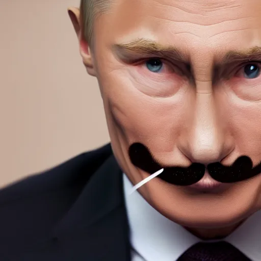 Image similar to rat with Putin's face, Putin's face with mouse nose and mouse mustache, 4k photo,