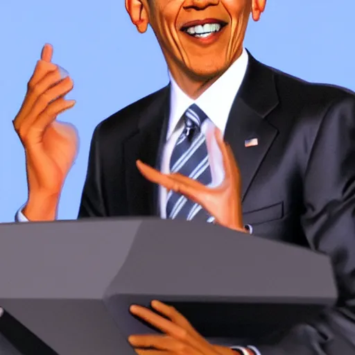 Prompt: obama in runescape