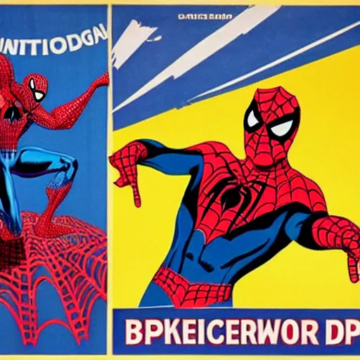 Image similar to Spider man in British propaganda poster