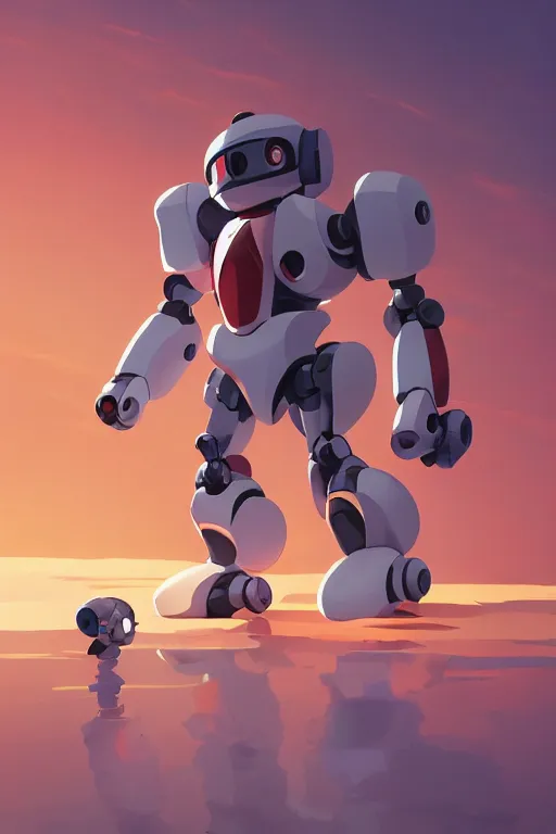 Image similar to metabots medabots medarotto medarot robot minimalist comics, behance hd by jesper ejsing, by rhads, makoto shinkai and lois van baarle, ilya kuvshinov, rossdraws global illumination ray tracing hdr radiating a glowing aura