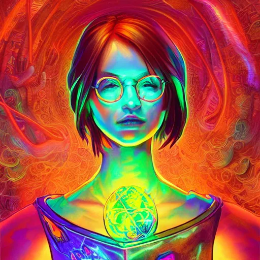 Image similar to skill magic geek inside matrix deepdream radiating a glowing aura stuff loot legends stylized digital illustration video game icon artstation lois van baarle, ilya kuvshinov, rossdraws,