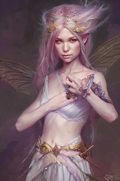 Image similar to fairy princess, highly detailed, d & d, fantasy, highly detailed, digital painting, trending on artstation, concept art, sharp focus, illustration, art by artgerm and greg rutkowski and fuji choko and viktoria gavrilenko and hoang lap