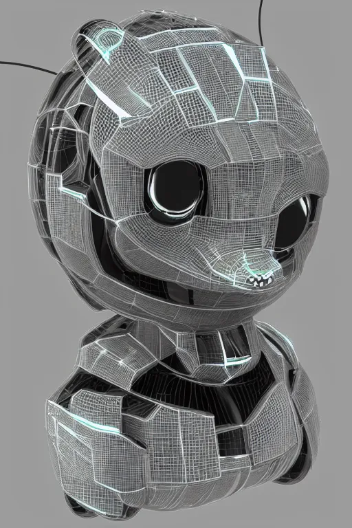 Image similar to robot duck concept portrait, visible screws and wires, 3 d metallic ceramic, detailed, sharp focus, pastel, intricate, realistic, volumetric lighting, digital painting, by miyazaki