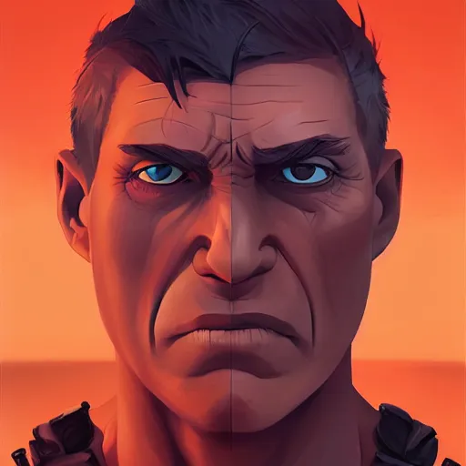 Image similar to face icon stylized minimalist mad max, loftis, cory behance hd by jesper ejsing, by rhads, makoto shinkai and lois van baarle, ilya kuvshinov, rossdraws global illumination