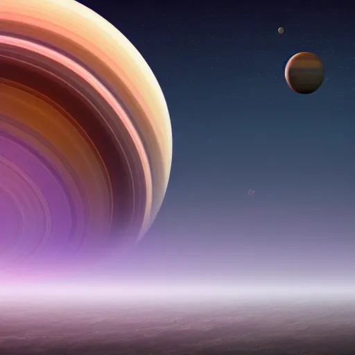 Image similar to Planet Saturn, digital art, Artstation, 4K