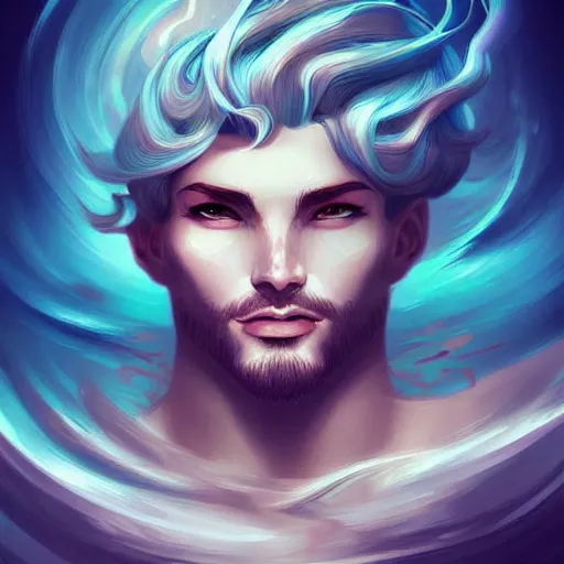 Image similar to the god poseidon, portrait, sharp focus, digital art, concept art, dynamic lighting, by emylie boivin! anna dittmann! rossdraws!