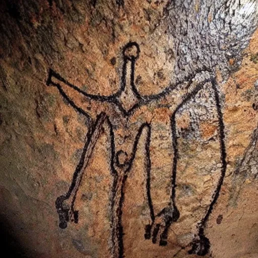 Image similar to “amogus cave drawing found by archaeologists, award winning”