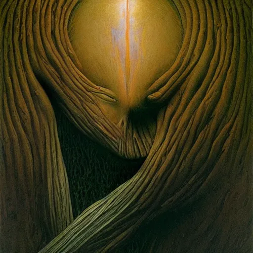 Prompt: an amazing masterpiece of art by gerald brom, Zdzisław Beksiński, z