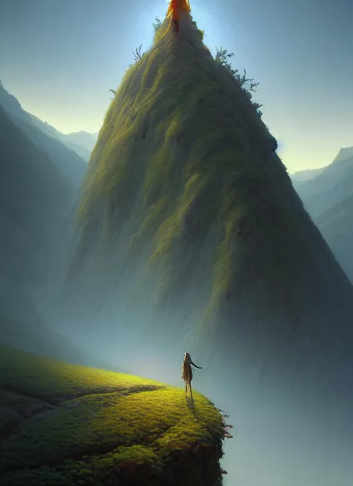 Image similar to spring mornings in the low - poly hills, diffuse lighting, fantasy, intricate, surrealism!!!!, highly detailed, lifelike, photorealistic, digital painting, artstation, illustration, concept art, smooth, sharp focus, by greg rutkowski, chris tulloch mccabe, valentina remenar and asher duran,