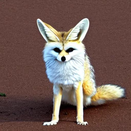 Image similar to angry fennec, sandy, photo