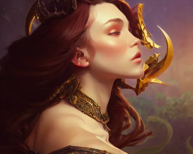 Prompt: lizkatz, 8 k, deep focus, d & d, fantasy, intricate, elegant, highly detailed, digital painting, artstation, concept art, matte, sharp focus, illustration, hearthstone, art by artgerm and greg rutkowski and alphonse mucha