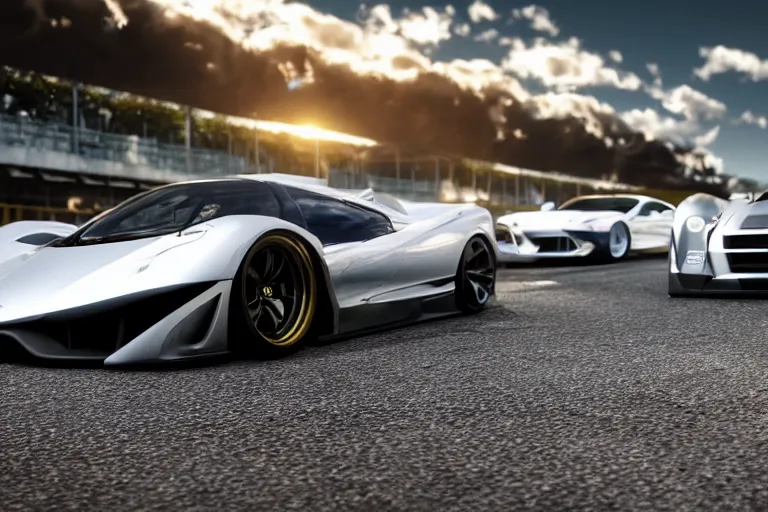 Image similar to photo wallpaper sport car gran turismo 7 forza horizon need for speed fast and furious 5 unreal engine supercar hypercar game concept car octane render, 4 khd 2 0 2 2 3 d cgi rtx style chrome reflexion global illumination ray tracing hdr arstation pixar and disney unreal