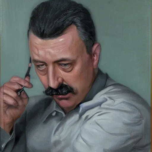 Prompt: Portrait of Igor Ivanovich Strelkov deciding what to order at McDonald's, photo-realistic, color image, 2K, highly detailed