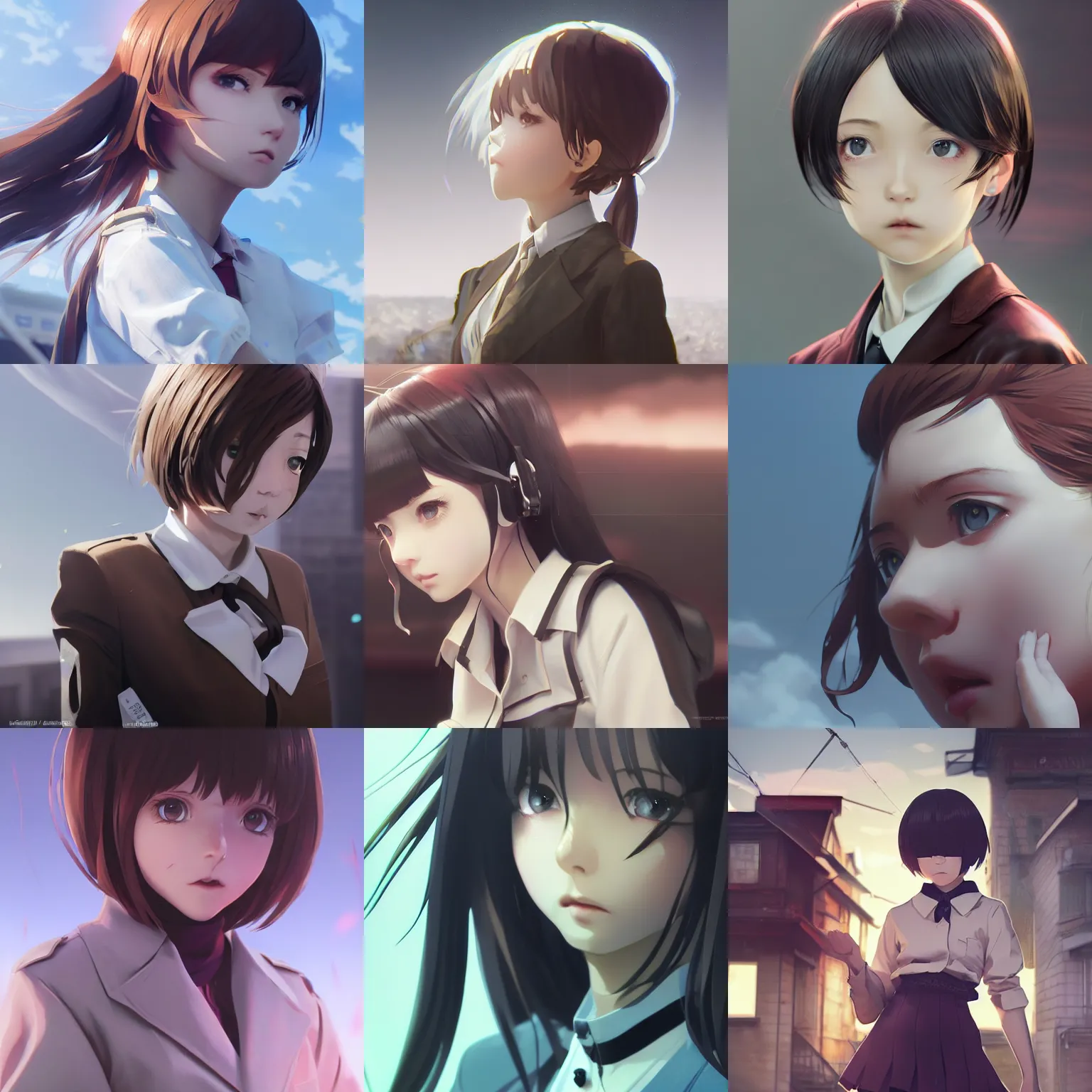 Prompt: worksafe. insanely detailed. by wlop, ilya kuvshinov, krenz cushart, greg rutkowski, pixiv. zbrush sculpt, octane, maya, houdini, vfx. close - up gorgeous attractive cg anime young teen kid schoolgirl in luxury advertisement. cinematic dramatic atmosphere, sharp focus, volumetric lighting.