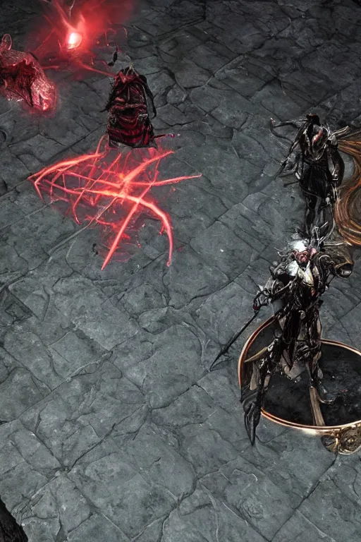 Image similar to Path of Exile, [Sirius], clear [[bronze]] face [mask] with crown, luminous red eyes, male image with [bronze] black bloody armor, sitting on the throne, inside the ruined gothic church, black shadows, red lasers, dark red bloody fog, black-grey smoky tornadoes fly around, [[blood]], Anachronism, painting, dark fantasy, steampunk, 4k, perfect quality,