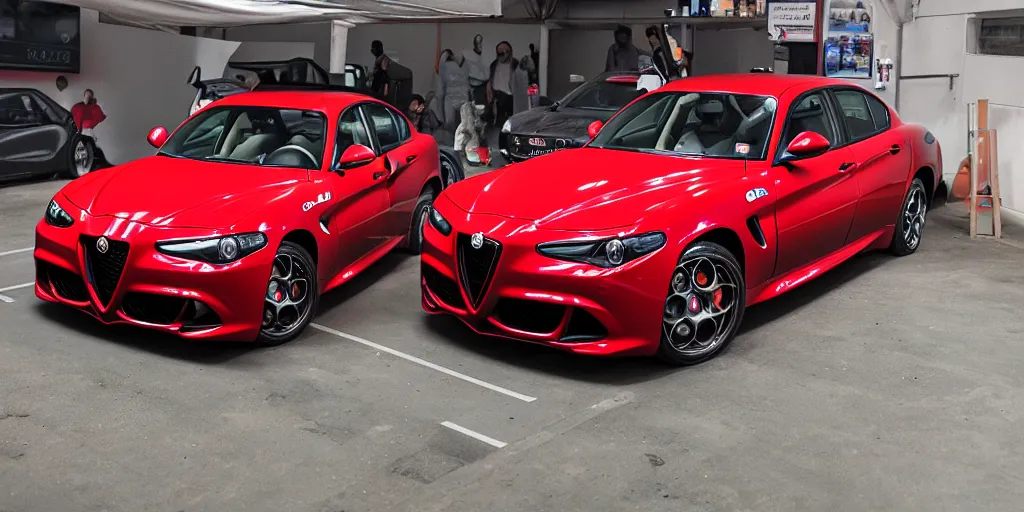 Image similar to “2000s Alfa Romeo Giulia Quadrifoglio”