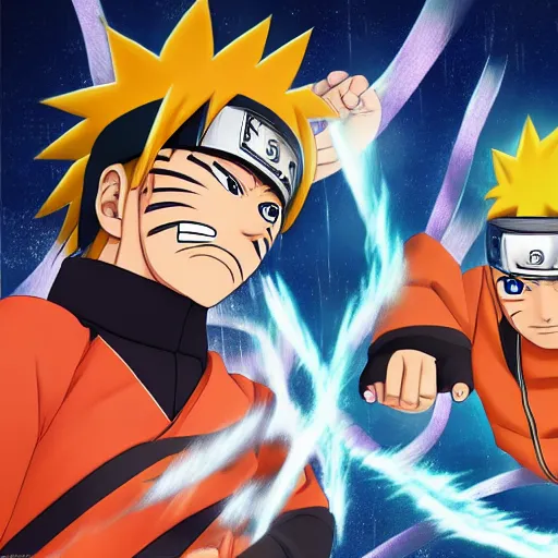 Guy Fieri vs Naruto Rap battle 8k hyper realistic