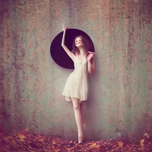 Prompt: photo of young woman by oleg oprisco