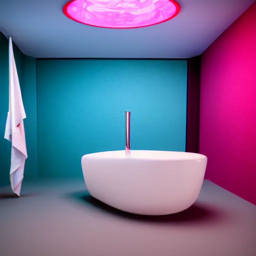 Image similar to : colorful abstract toilet, cinematic lighting, hyper - realistic, detailed, marcel duchamp, render by c 4 d octane, unreal engine, 8 k 3 d render