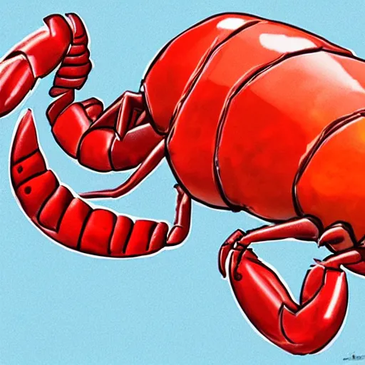 Image similar to Jordan Peterson as a lobster, artstation
