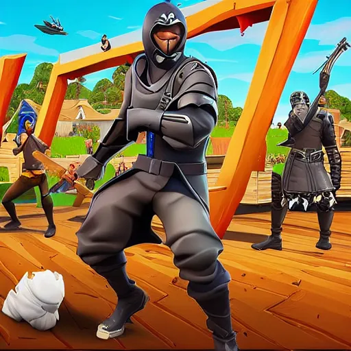 Image similar to “King’s landing, Fortnite theme, digital art, award winning”
