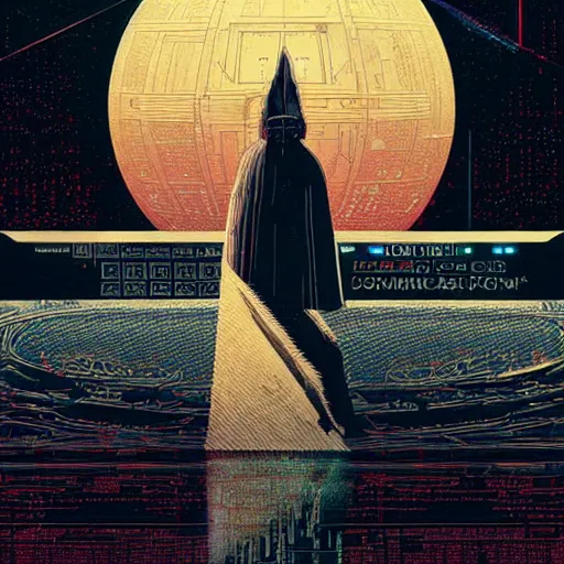 Image similar to empire strikes back movie poster, artwork by beeple, intricate, elegant, dramatic