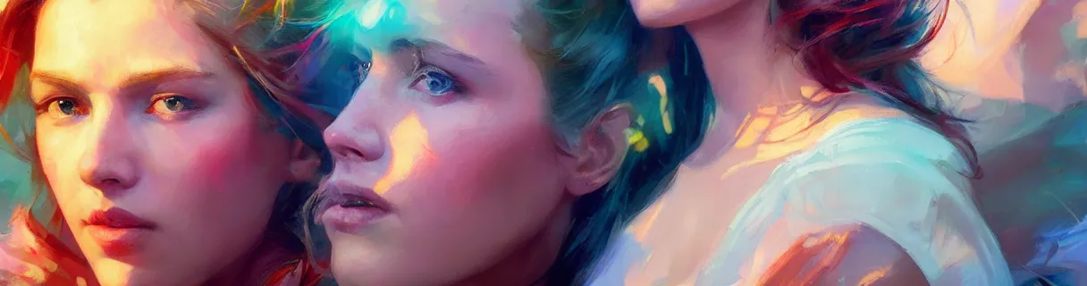 Image similar to wonderful colorful facebook banner. epic cinematic hyperrealism masterpiece. realistic poster with shaded lighting by craig mallismo, artgerm, jeremy lipkin and michael garmash, unreal engine, radiant light, detailed and complex environment, digital art, art station trends, detailed faces, detailed eyes