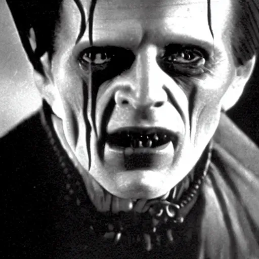 Image similar to klaus kinski as dracula in the 1 9 2 2 nosferatu movie