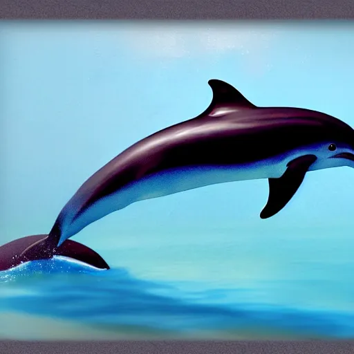 Image similar to photorealistic dolphin