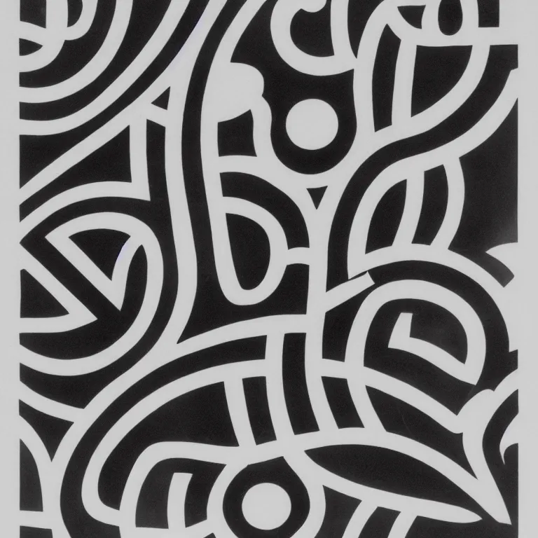 Prompt: symbol by karl gerstner, monochrome black and white, 1 : 1 ratio, 8 k print scan