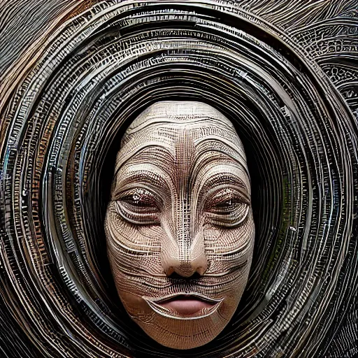 Prompt: intricately detailed abstract sculpture by Sarah Tse and Salvador Dali