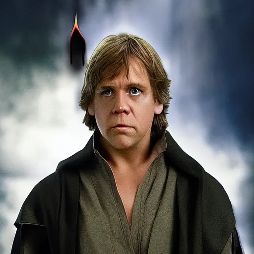 Image similar to nice cage as luke skywalker in star wars, digital photo, high detail