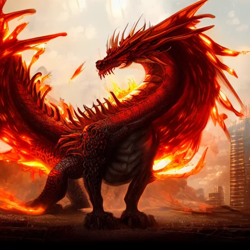 ArtStation - Flame Dragon (Dragon City)