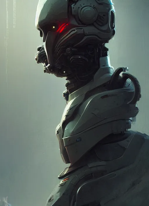 Image similar to portrait a futuristic post apocalypse suit highly detailed, digital painting, concept art, smooth, sharp focus, illustration, art by greg rutkowski