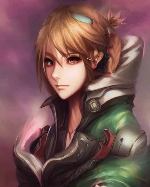 Prompt: Link anime character beautiful digital illustration portrait design by Ross Tran, artgerm detailed, soft lighting