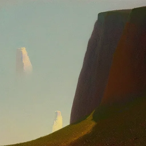 Prompt: seven sisters cliff, by arkhip kuindzhi, detailed, artstation