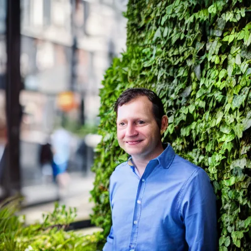 Prompt: Chartbeat CEO Tony Haile, photo by Anne Liebowitz, 85mm f/1.4