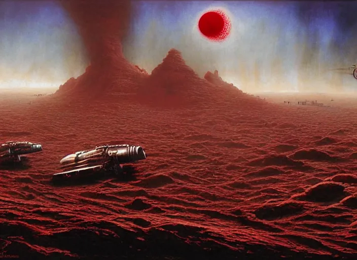 Image similar to blood music, matte painting, peter elson