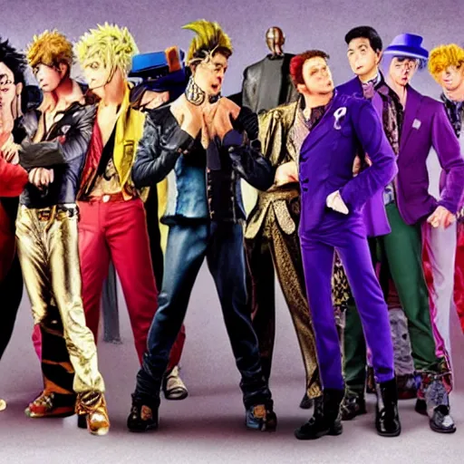 Image similar to jojo's bizarre adventure live action