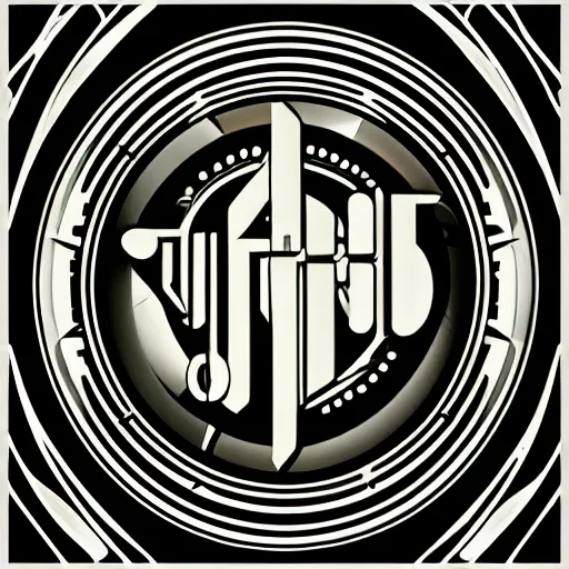 Image similar to art deco style band logo