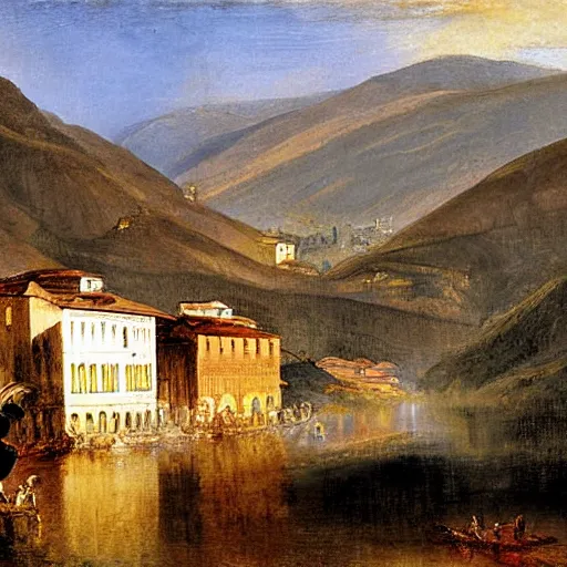 Prompt: ouro preto painted by william turner