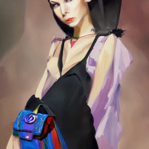 Image similar to Facebook fashion, gucci catwalk, oil painting, digital art, ultradetailed, artstation