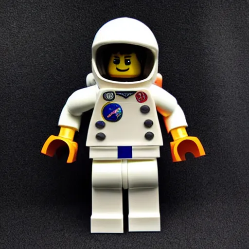 Prompt: Apollo 11 spacesuit made of LEGO