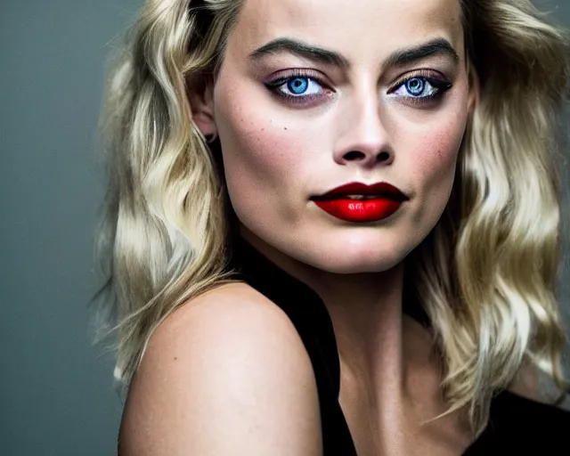 Prompt: margot robbie and amber heard mixed in one face, hyper realistic face, beautiful eyes, cinematic, long shot, hyper detailed, 8 5 mm photograph, 8 k resolution, film still, sharp lens, wide lens