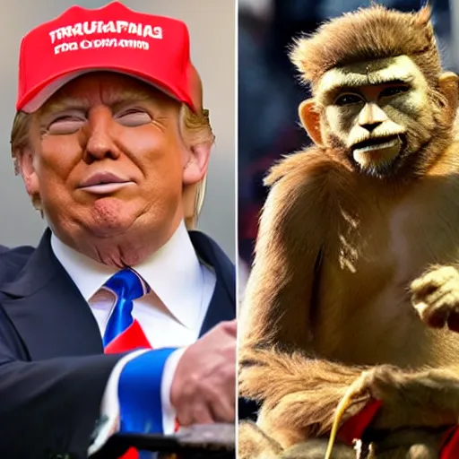 donald trump is dressing as sun wukong, cosplay of sun | Stable ...