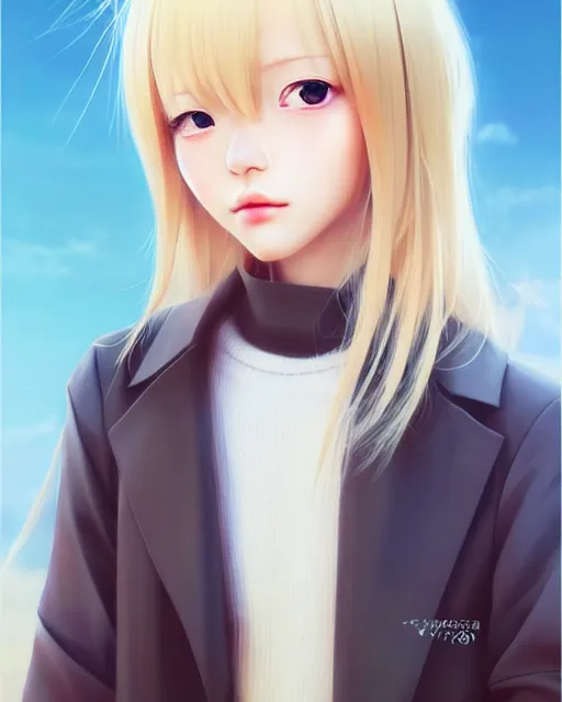 Prompt: Soo Joo Park as Anime girl cute-fine-face, blonde hair, full body! pretty face, realistic shaded Perfect face, fine details. Anime. realistic shaded lighting by Ilya Kuvshinov Giuseppe Dangelico Pino and Michael Garmash and Rob Rey